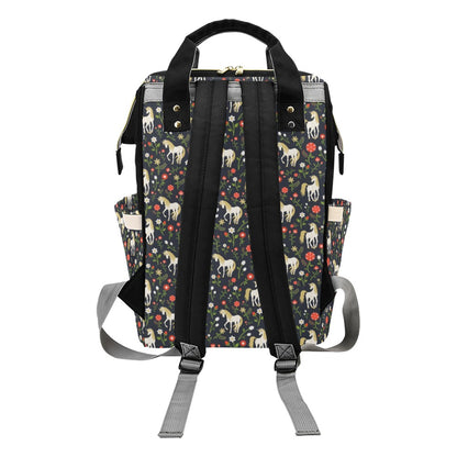 Unicorn Print Design LKS301 Diaper Bag Backpack
