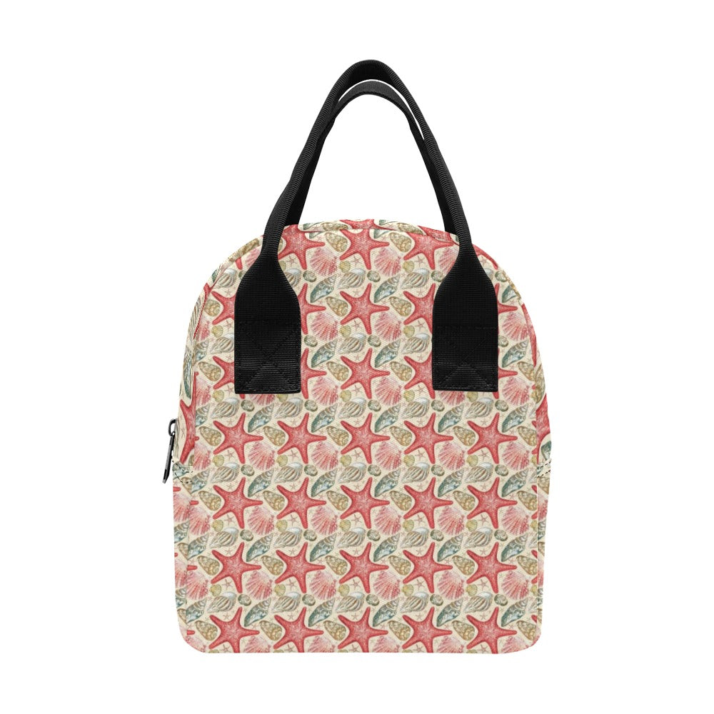 Seashell Print Design LKS301 Insulated Lunch Bag