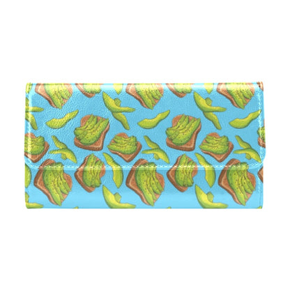 Sandwich Avocado Print Design LKS306 Women's Trifold Wallet