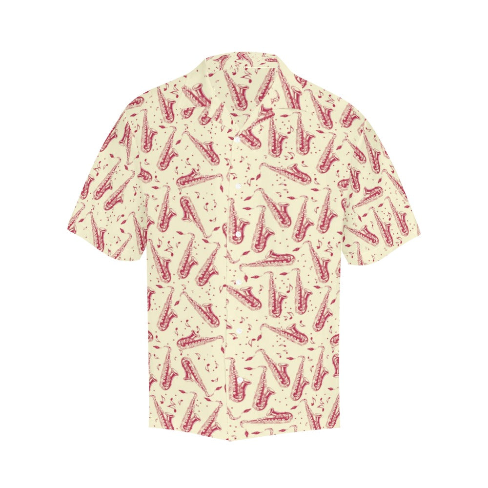 Saxophone Print Design LKS402 Men's Men's Hawaiian Shirt