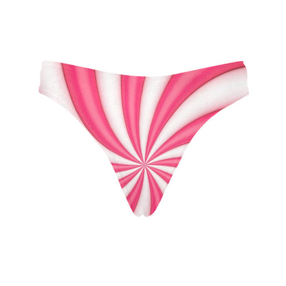Vortex Twist Swirl Candy Print Women's Thongs