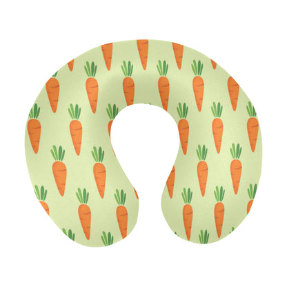 Carrot Pattern Print Design 02 U-Shaped Travel Neck Pillow