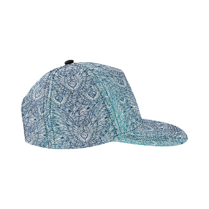 Angel Wings Boho Design Themed Print Snapback Cap