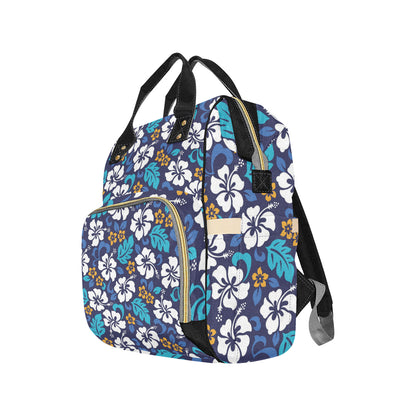Hibiscus Pattern Print Design HB030 Diaper Bag Backpack