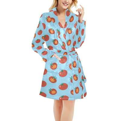 Tomato Print Design LKS304 Women's Fleece Robe