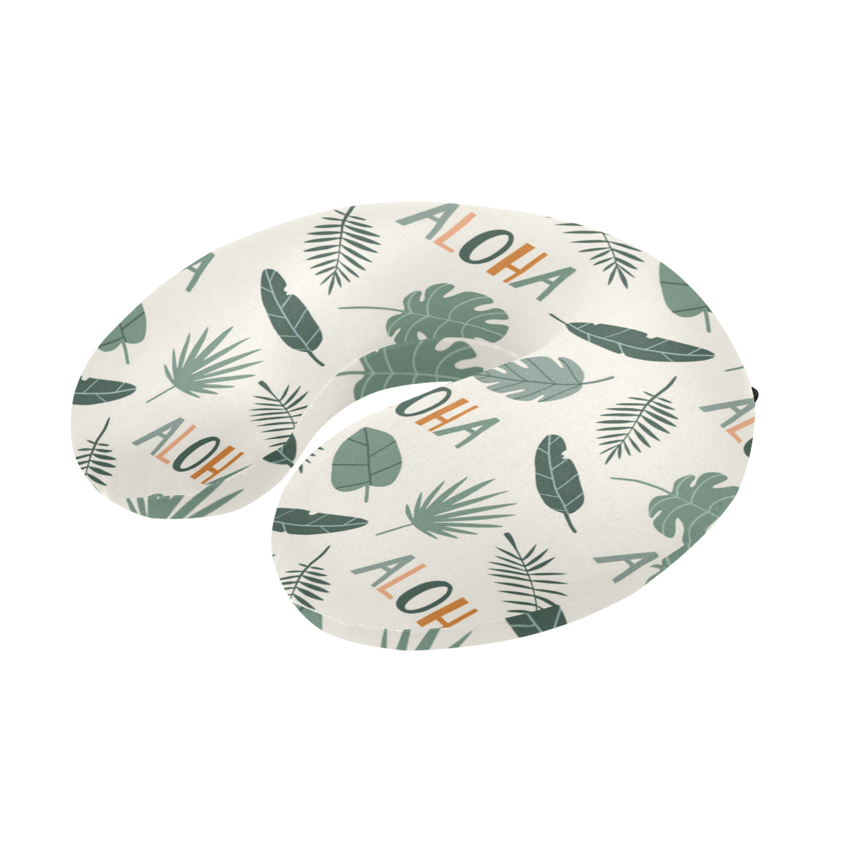 Aloha Hawaii Pattern Print Design 05 U-Shaped Travel Neck Pillow