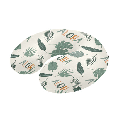 Aloha Hawaii Pattern Print Design 05 U-Shaped Travel Neck Pillow