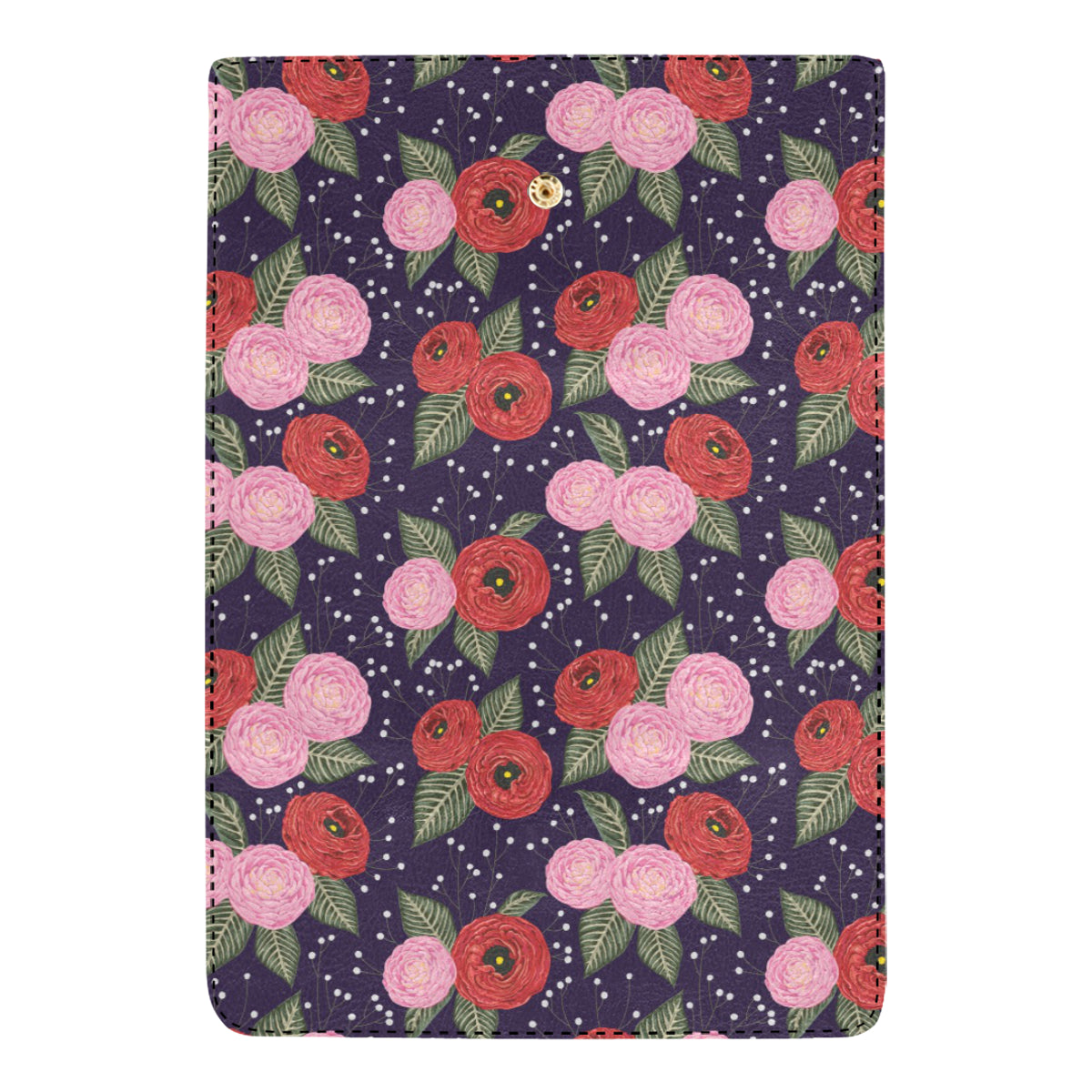 Camellia Pattern Print Design CM02 Women's Trifold Wallet