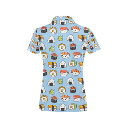 Sushi Print Design LKS303 Women's Polo Shirt