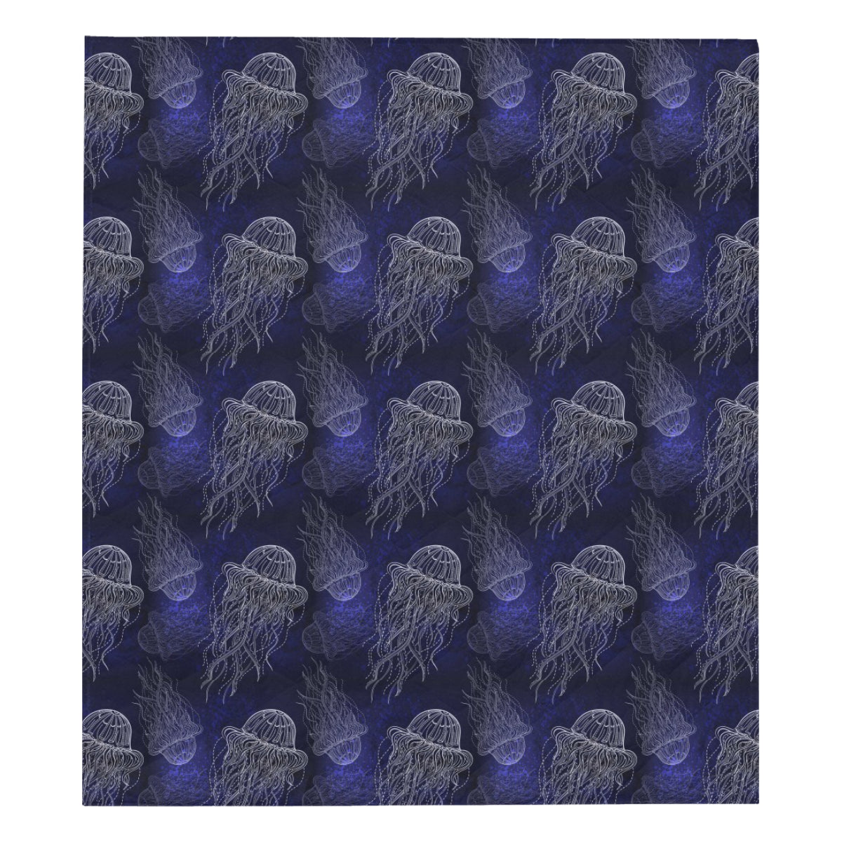 Jellyfish Pattern Print Design 02 Premium Quilt