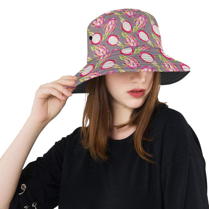 Dragonfruit Pattern Print Design DF03 Unisex Bucket Hat