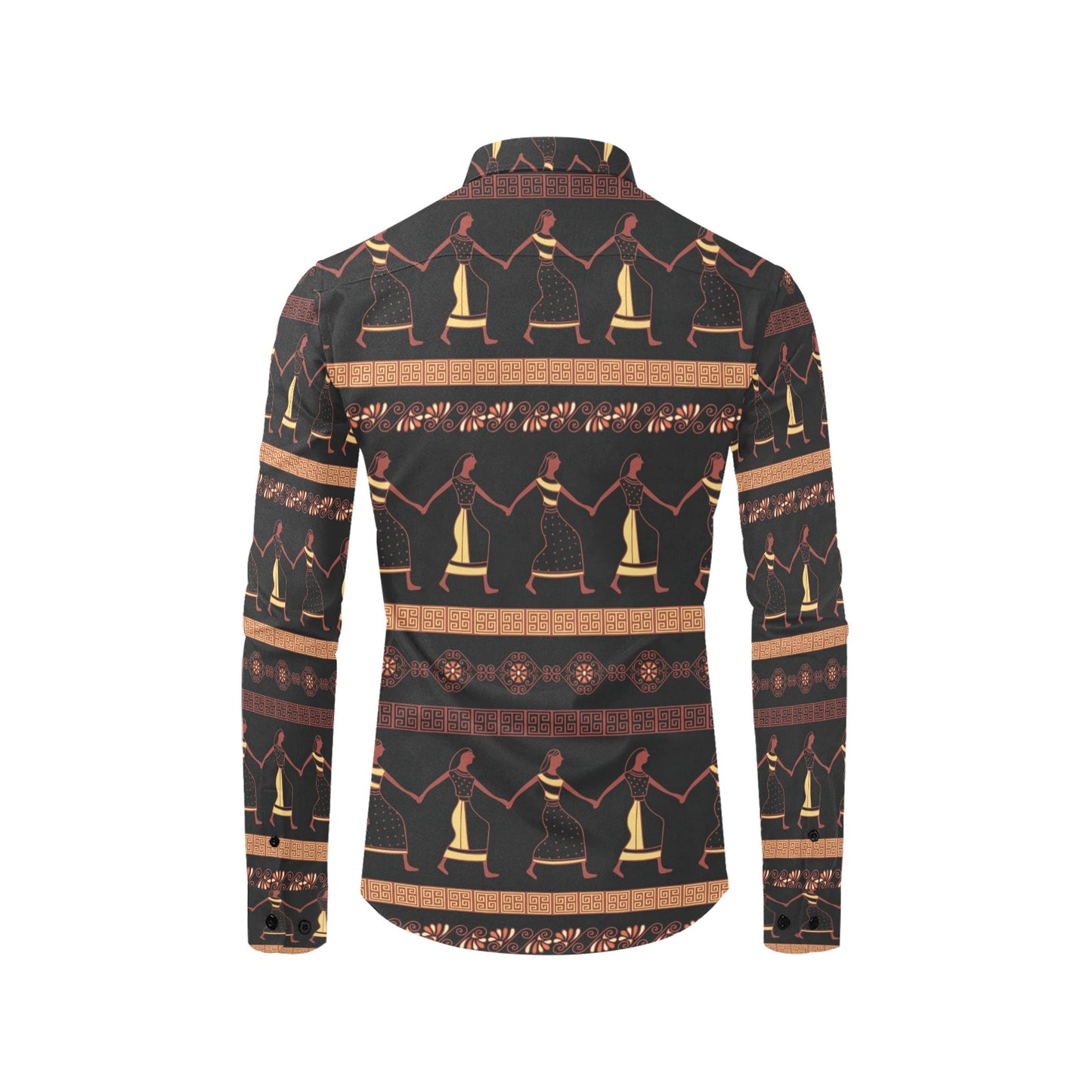 Ancient Greek Human Print Design LKS306 Men's Long Sleeve Dress Shirt