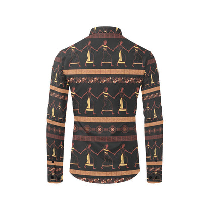 Ancient Greek Human Print Design LKS306 Men's Long Sleeve Dress Shirt