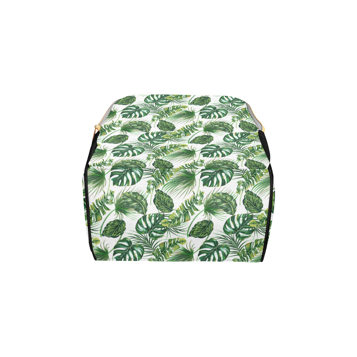 Green Pattern Tropical Palm Leaves Diaper Bag Backpack