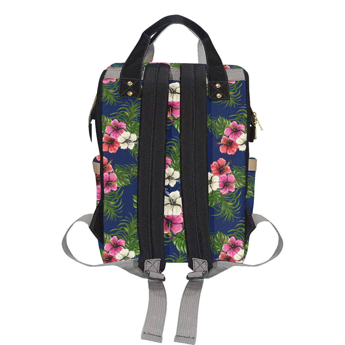 Hibiscus Pattern Print Design HB028 Diaper Bag Backpack