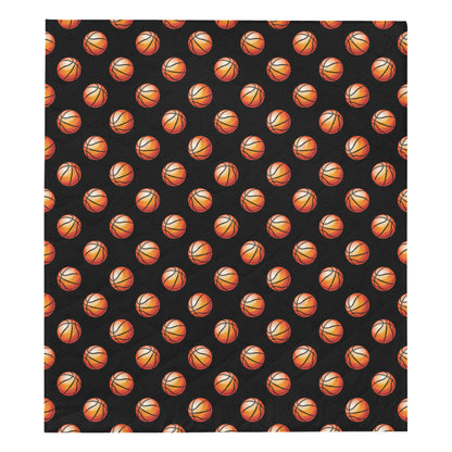 Basketball Pattern Print Design 01 Premium Quilt
