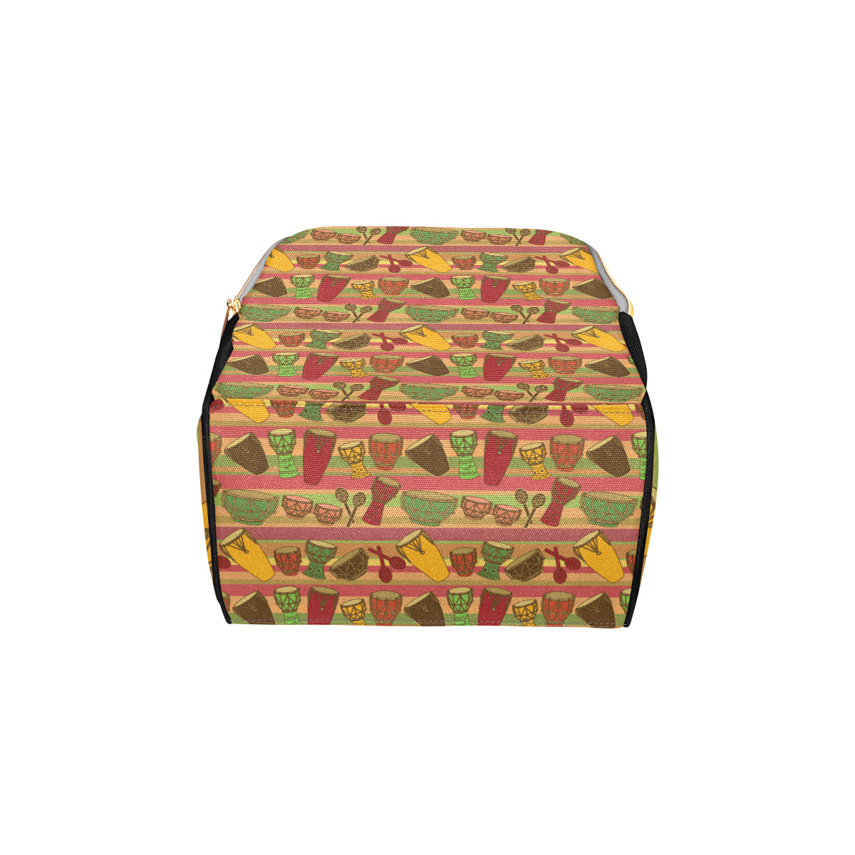Percussion Pattern Print Design 01 Diaper Bag Backpack
