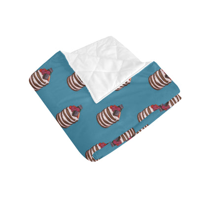 Pancake Pattern Print Design A03 Premium Quilt
