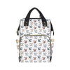 Alaskan Malamute Pattern Print Design 02 Diaper Bag Backpack