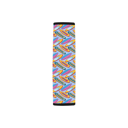 Surfboard Pattern Print Design LKS303 Car Seat Belt Cover