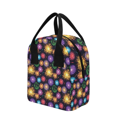 Firework Print Design LKS305 Insulated Lunch Bag