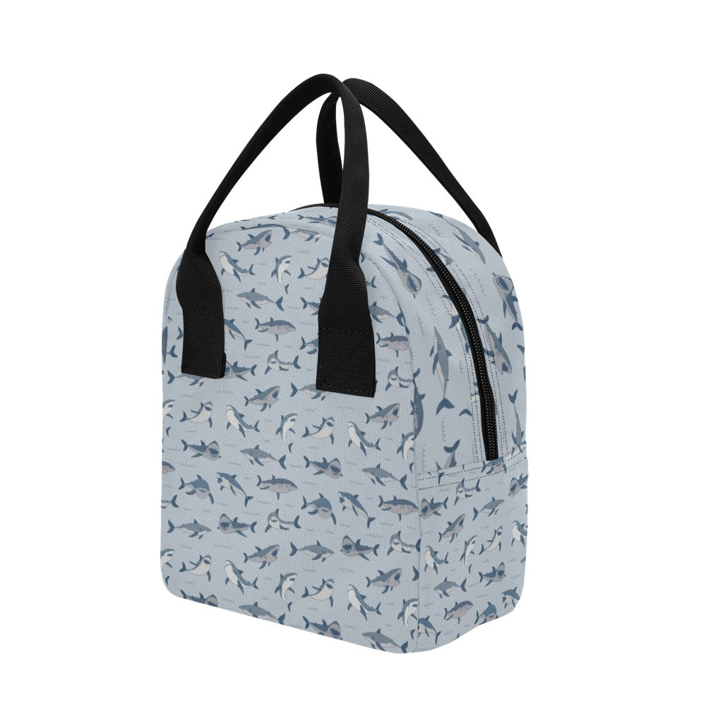 Shark Print Design LKS304 Insulated Lunch Bag