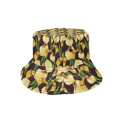 Lily Pattern Print Design LY013 Unisex Bucket Hat