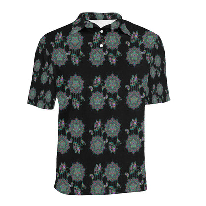 Dream Catcher Colorful Hand Draw Men Polo Shirt