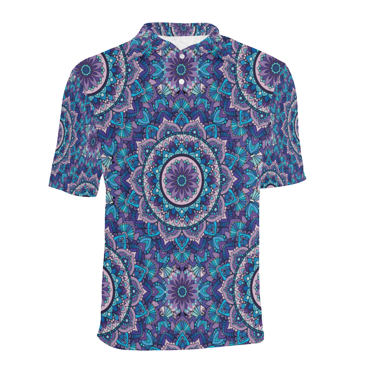Mandala Pattern Print Design 04 Men Polo Shirt