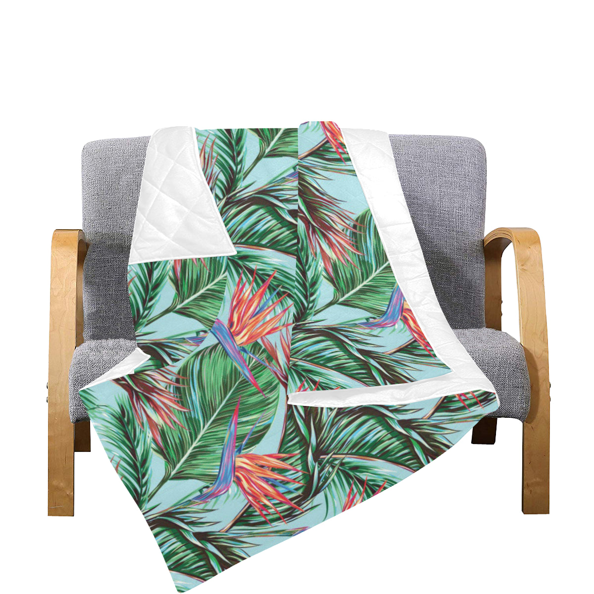 Bird Of Paradise Pattern Print Design BOP01 Premium Quilt
