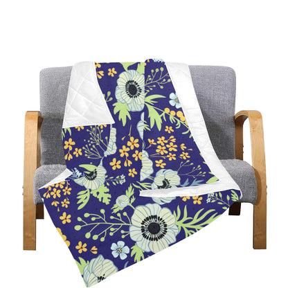 Anemone Pattern Print Design AM06 Premium Quilt