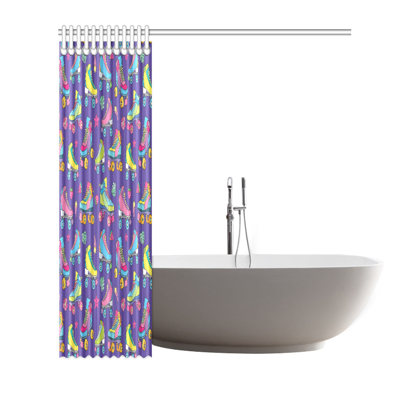 Roller skate Colorful Pattern Print Design A05 Shower Curtain