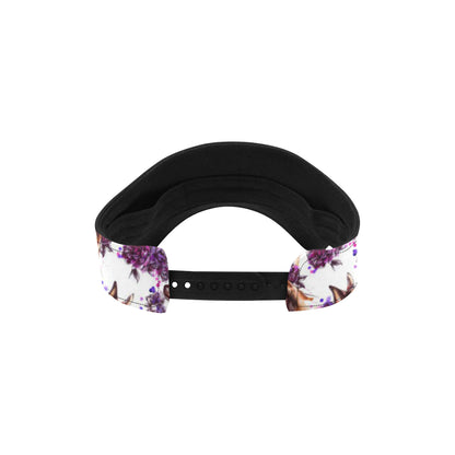 Chihuahua Purple Floral Unisex Sun Visor