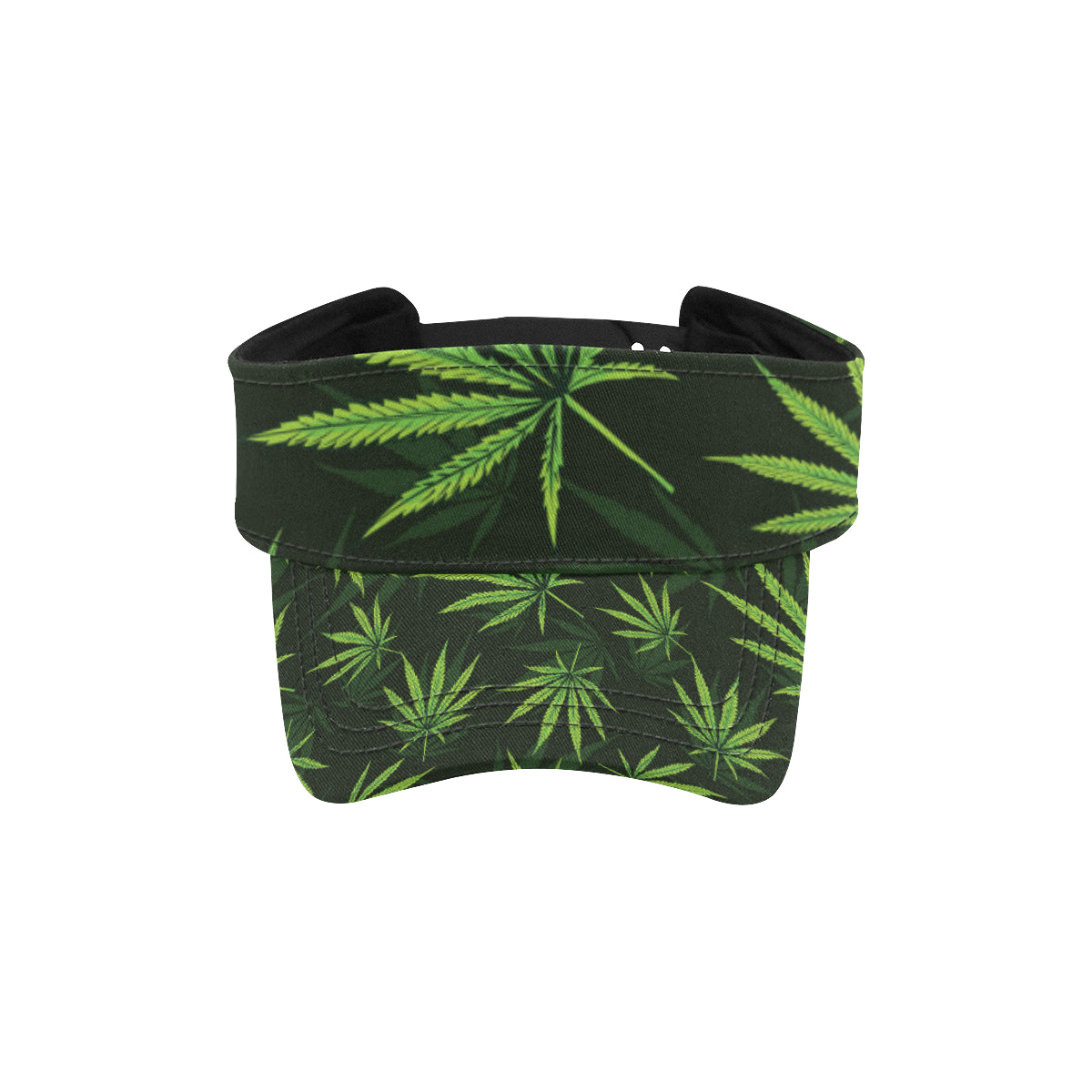 Pot Leaf Pattern Print Design A03 Unisex Sun Visor