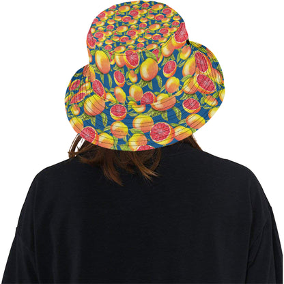 Grapefruit Pattern Print Design GF04 Unisex Bucket Hat