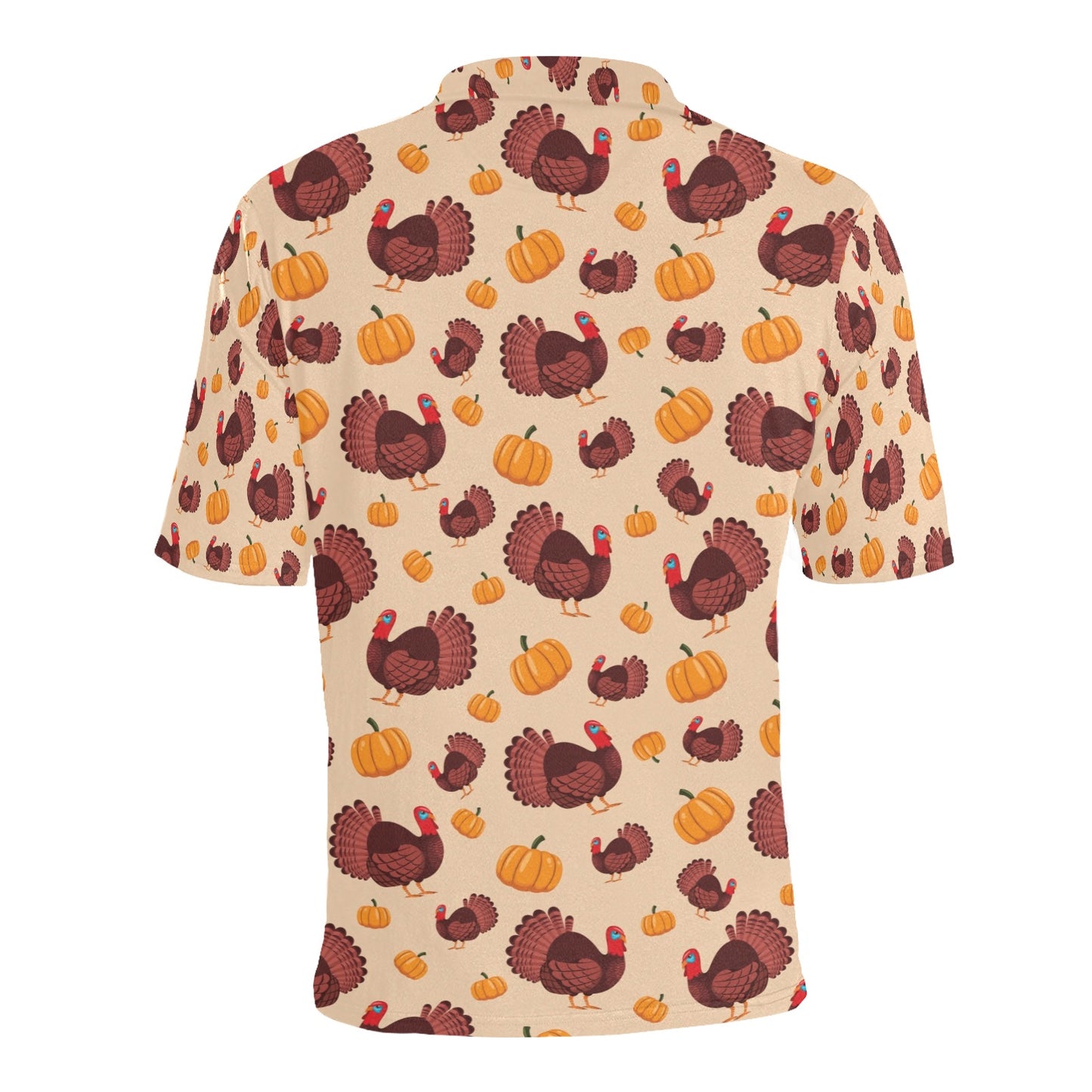 Thanksgiving Print Design LKS308 Men Polo Shirt