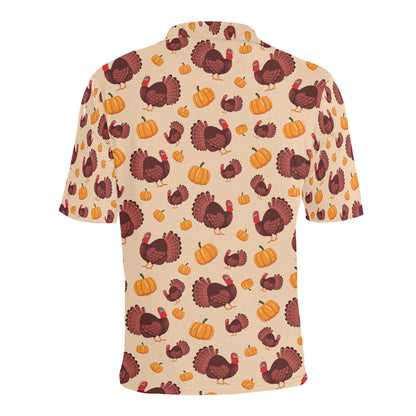 Thanksgiving Print Design LKS308 Men Polo Shirt