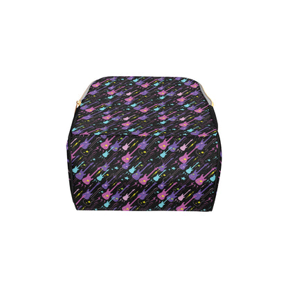 Electric Guitar Pattern Print Design 02 Diaper Bag Backpack