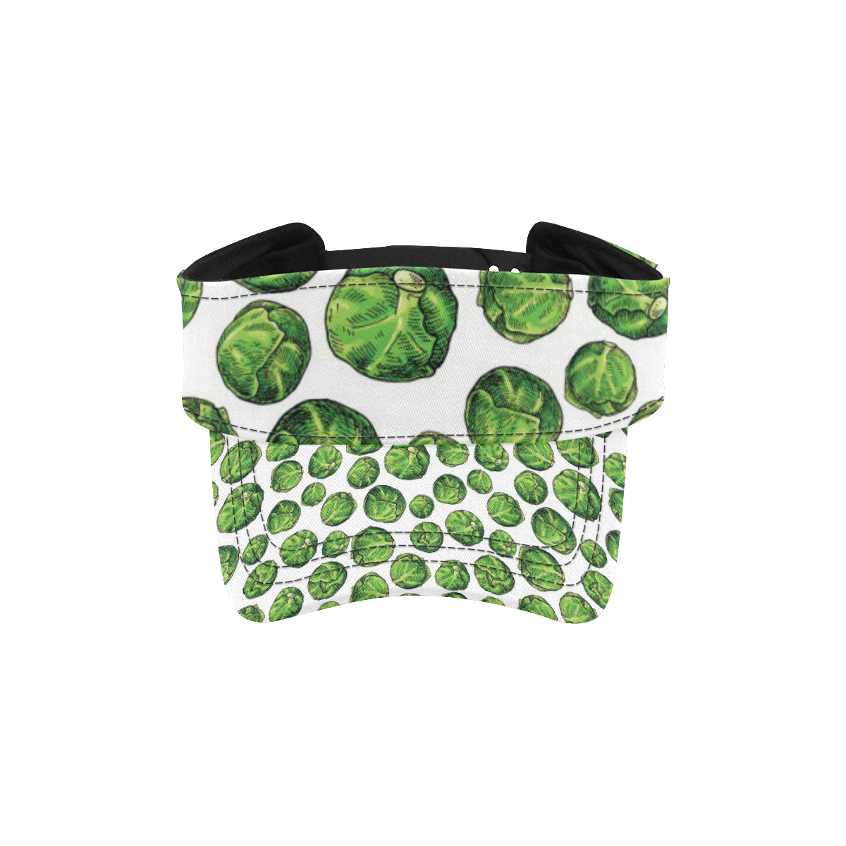 Brussels Sprouts Pattern Print Design 02 Unisex Sun Visor