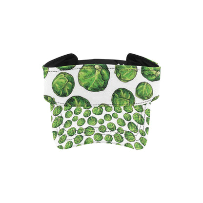 Brussels Sprouts Pattern Print Design 02 Unisex Sun Visor