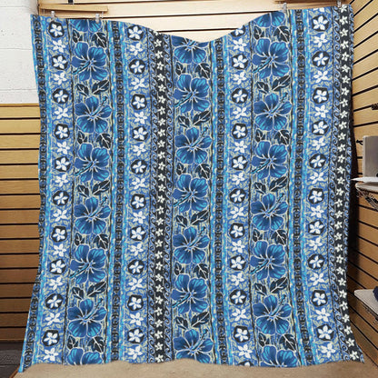 Hawaiian Themed Pattern Print Design H012 Premium Quilt