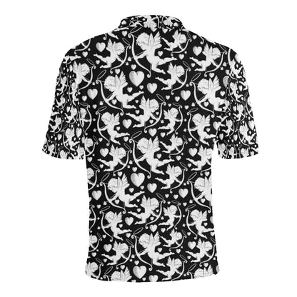 Cupid Pattern Print Design 04 Men Polo Shirt