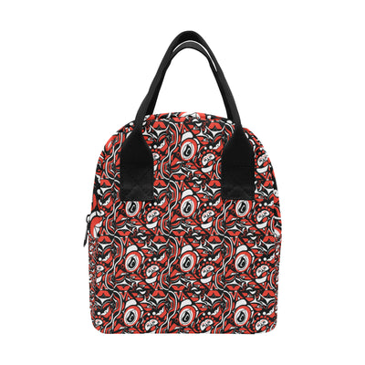 Native North American Themed Print Insulated Lunch Bag