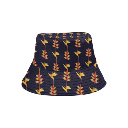 Heliconia Pattern Print Design HL06 Unisex Bucket Hat