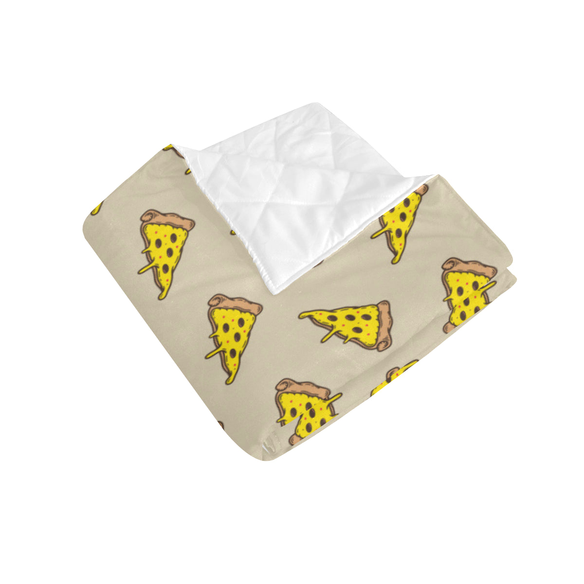Pizza Pattern Print Design A04 Premium Quilt