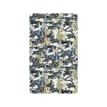 Cow Watercolor Print Pattern Rubber Doormat