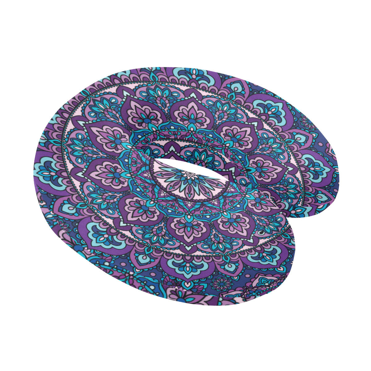 Medallion Pattern Print Design 05 U-Shaped Travel Neck Pillow