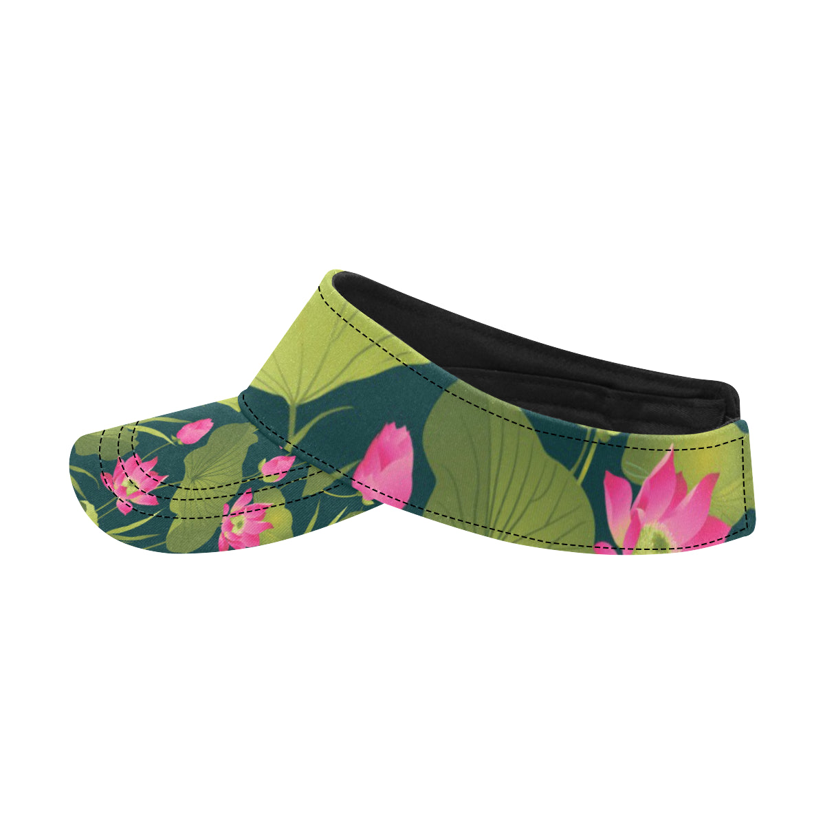 Water Lily Pattern Print Design WL09 Unisex Sun Visor