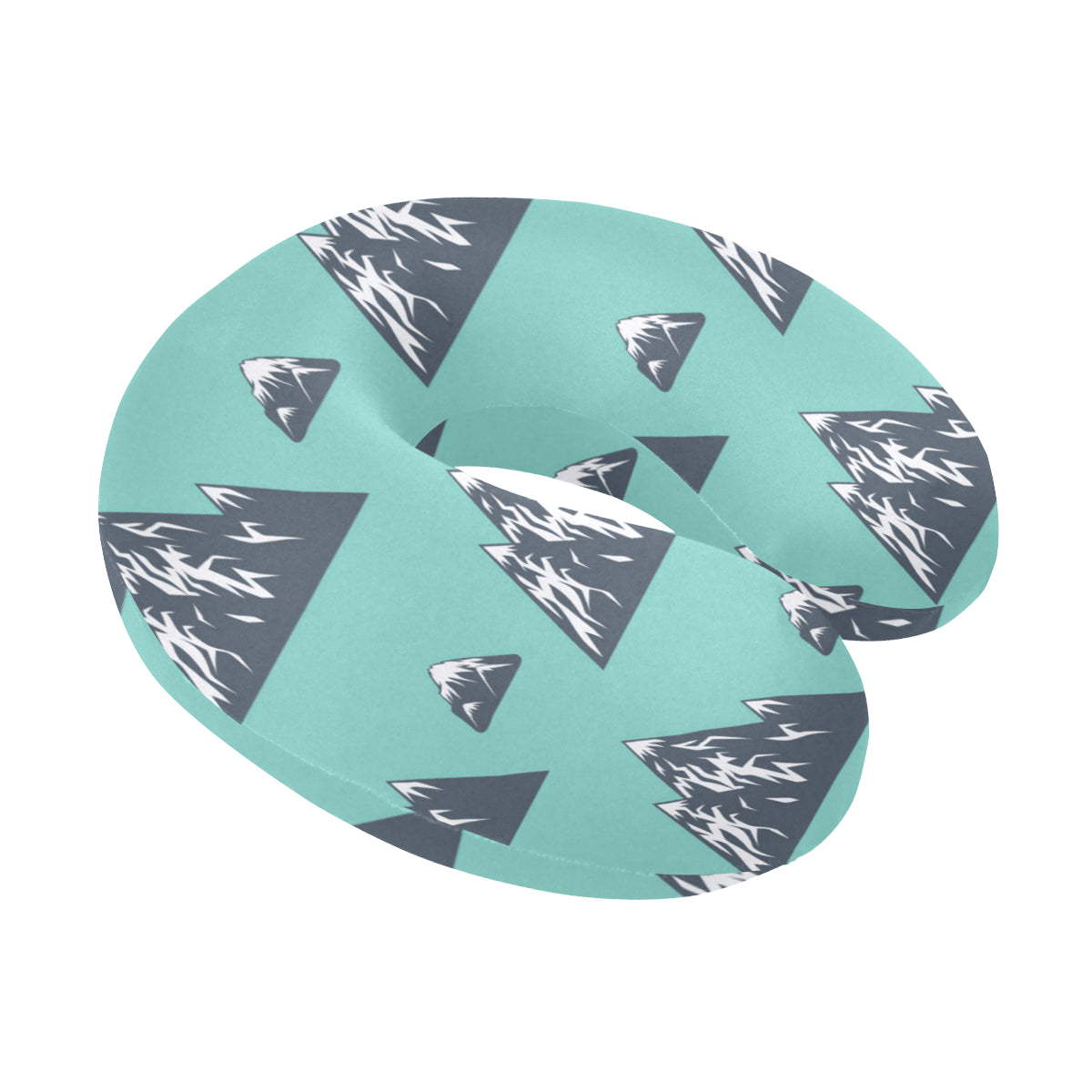 Mountain Pattern Print Design 01 U-Shaped Travel Neck Pillow
