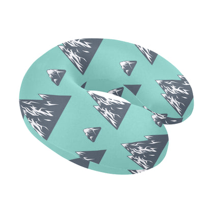 Mountain Pattern Print Design 01 U-Shaped Travel Neck Pillow